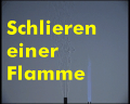 Konvektion - Schlieren einer Flamme